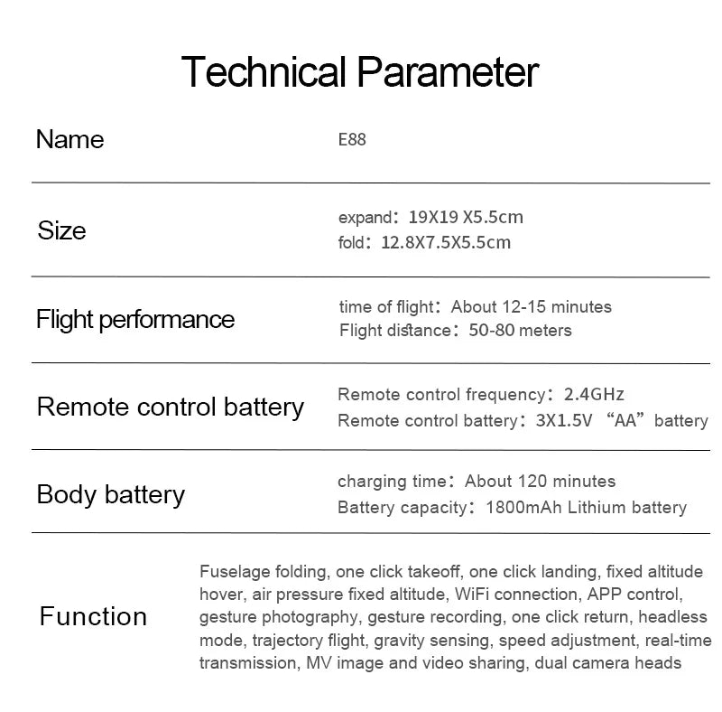 E88 4K Drone