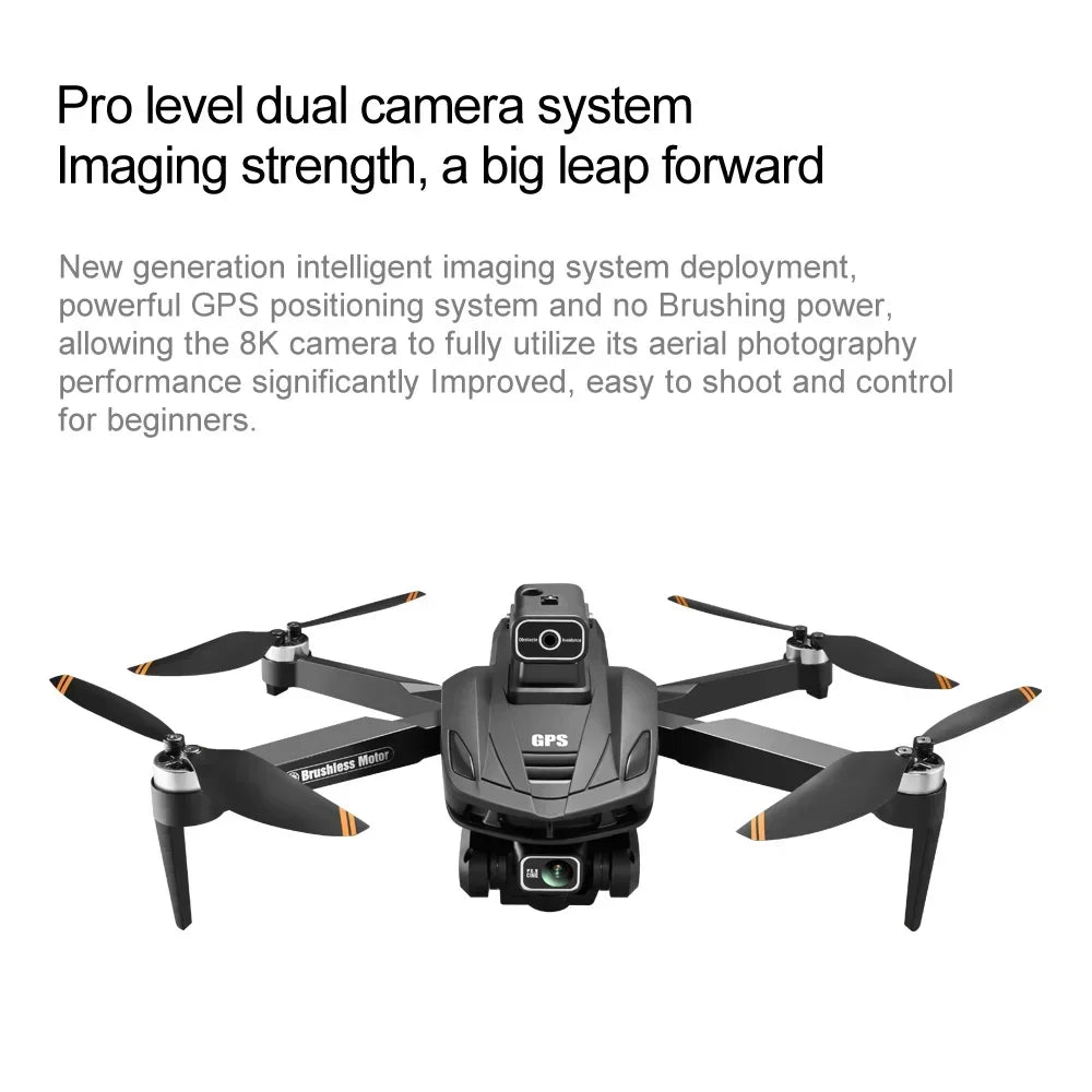 Pro Drone 8K 5G GPS Professional HD Aerial Photography Dual-Camera