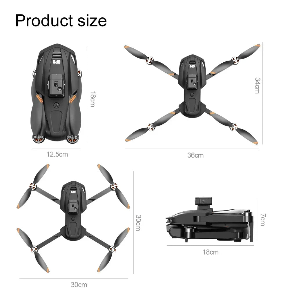 Pro Drone 8K 5G GPS Professional HD Aerial Photography Dual-Camera