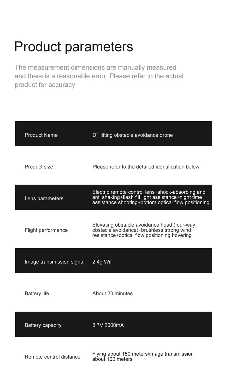 D1Pro Drone Optical Flow